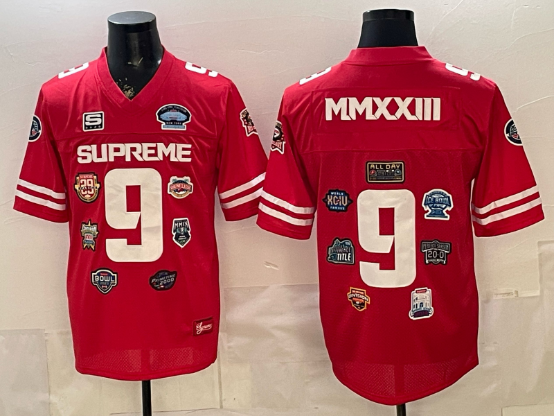 Men 2026 NCAA red jersey 0419003